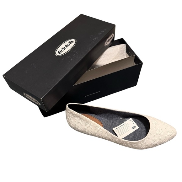 Dr. Scholl's | Shoes | Dr Scholls Really White Eyelet Ballet Flats 9 ...